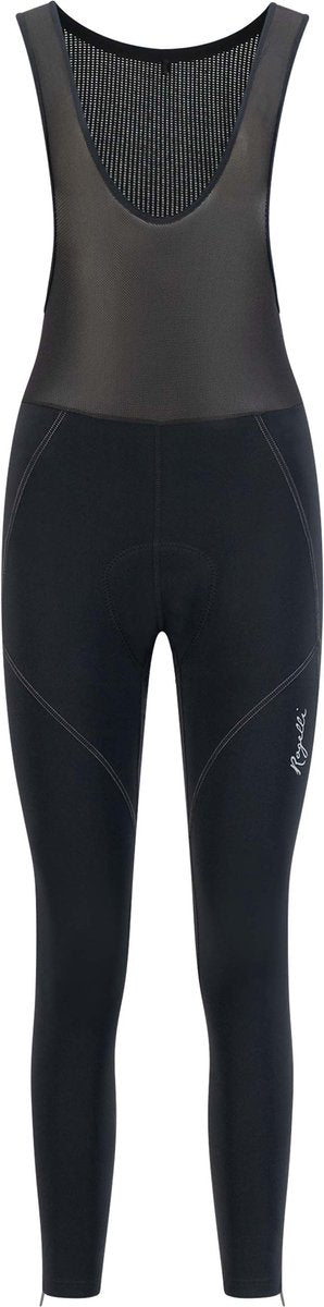 Rogelli liona lange fietsbroek dames - zeem en bretels - zwart - m