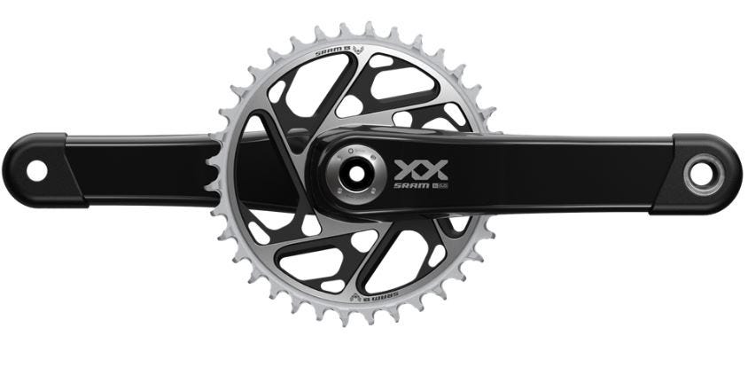 Juego de bielas sram xx sl eagle juego de bielas de transmisión xx sl eagle tr. 170mm q168mm