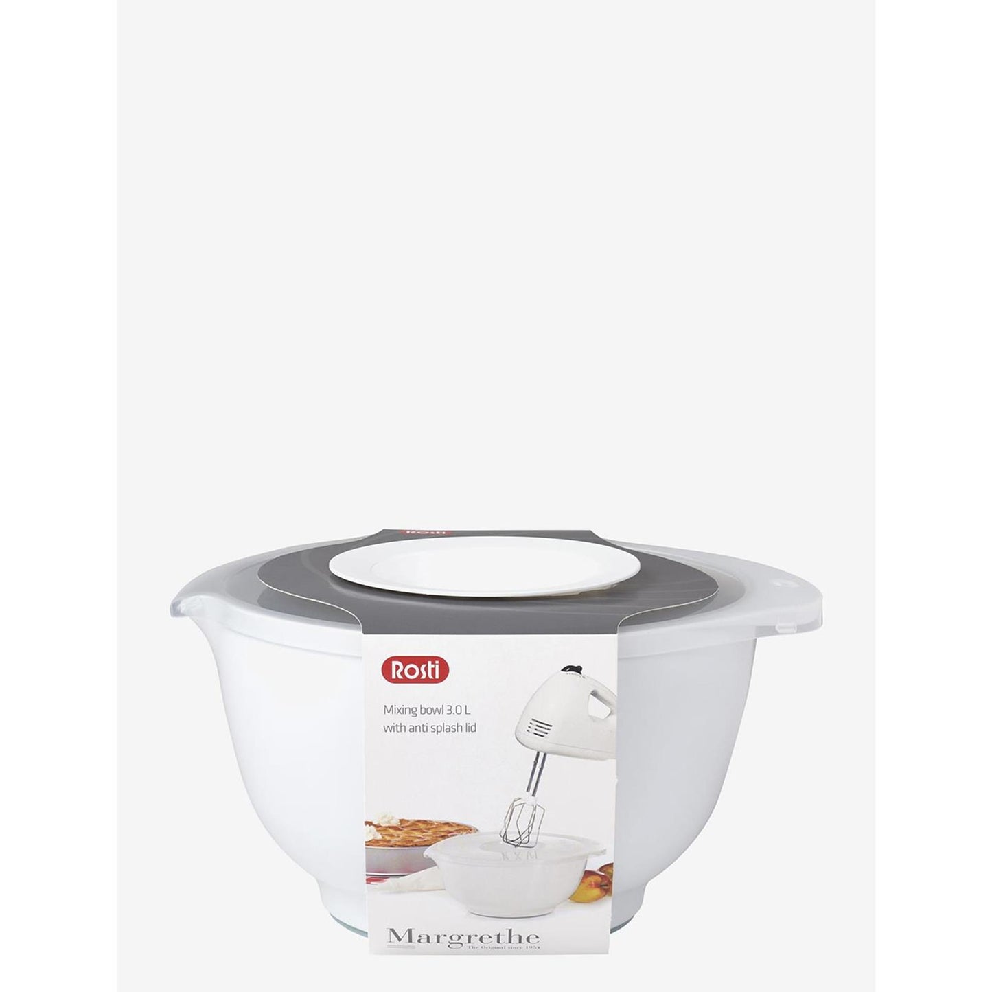 Rosti Margrethe ciotola 3l con coperchio bianco