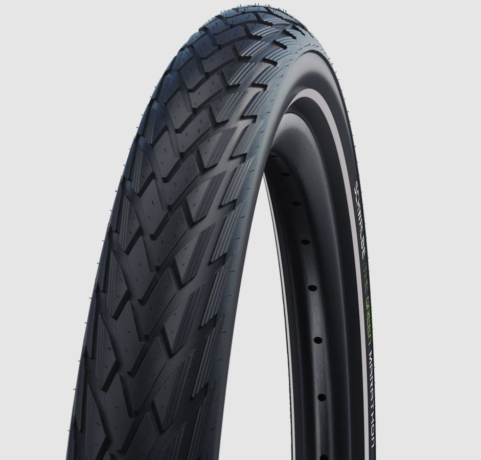 Schwalbe Tire Green Marathon Greenguard 28 x 2,00 50-622mm nero con riflesso