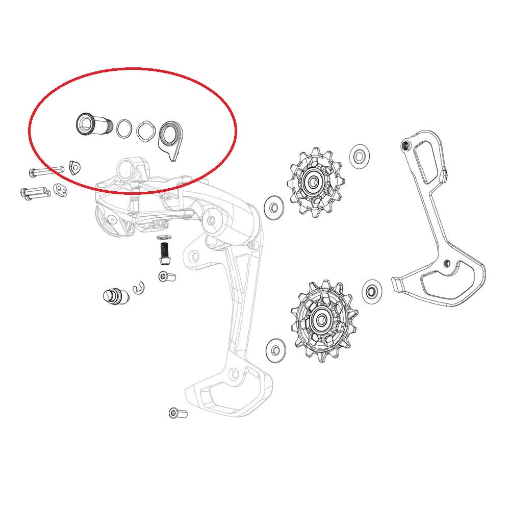 Sram Mounting Kit f. Rear Derailleurs Red XPLR
