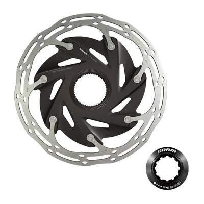 Línea central del rotor SRAM XR 160 mm con bloqueo