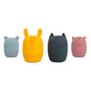 Animali da bagno in silicone Bigjigs - 4 pz.