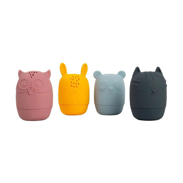 Animali da bagno in silicone Bigjigs - 4 pz.