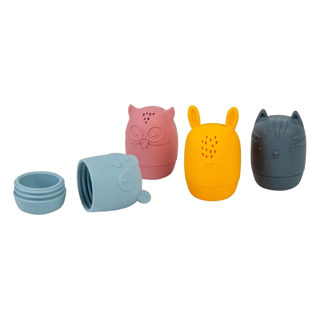 Animali da bagno in silicone Bigjigs - 4 pz.