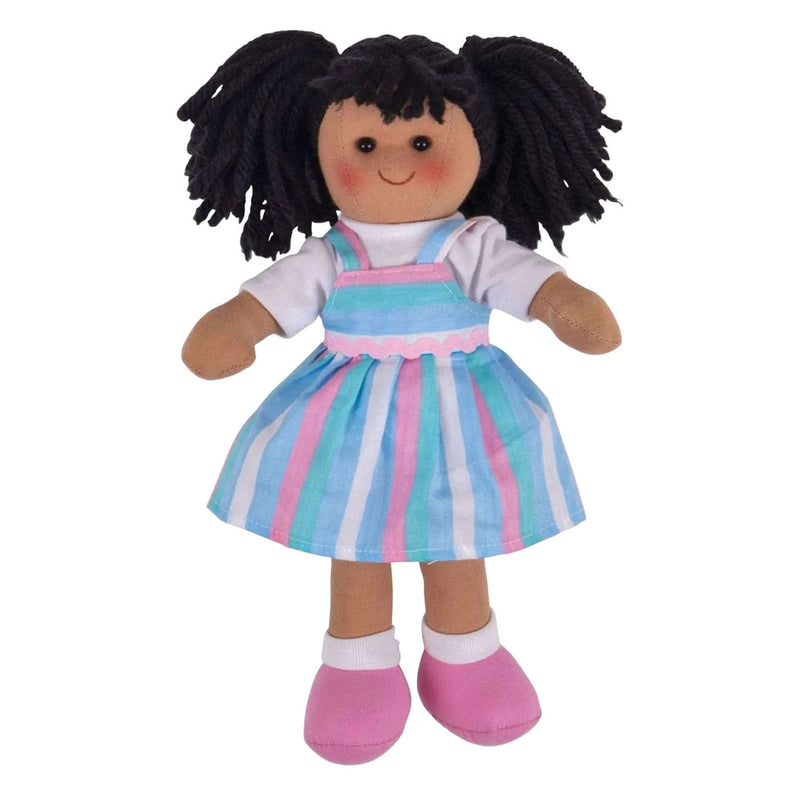 Bambola in tessuto Bigjigs Kira - 28 cm