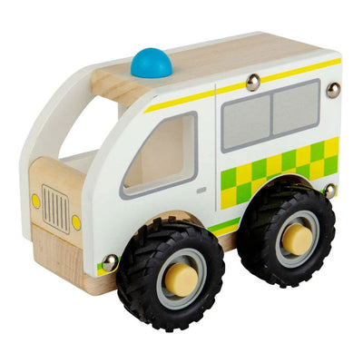 La ambulancia de madera de Bigjig.