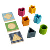 Bigjigs puzzle a forma di legno e silicone - 13 pezzi.