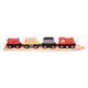 Tren de mercancías de madera Bigjigs - 9 uds.