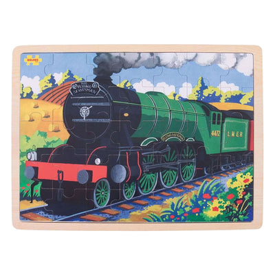 Puzzle in legno Bigjigs scozzese volante - 35 pezzi.
