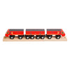 Treno postale in legno Bigjigs - 5 pz.