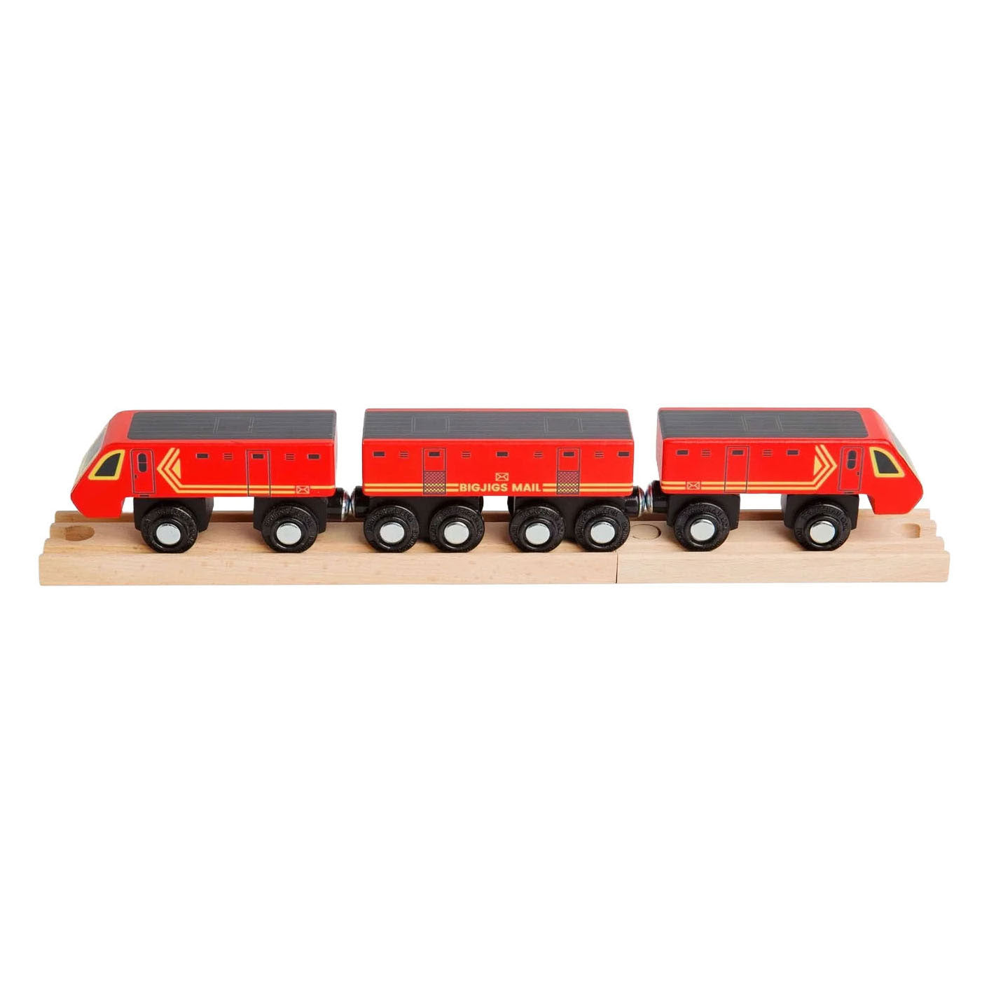 Treno postale in legno Bigjigs - 5 pz.
