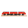 Treno postale in legno Bigjigs - 5 pz.