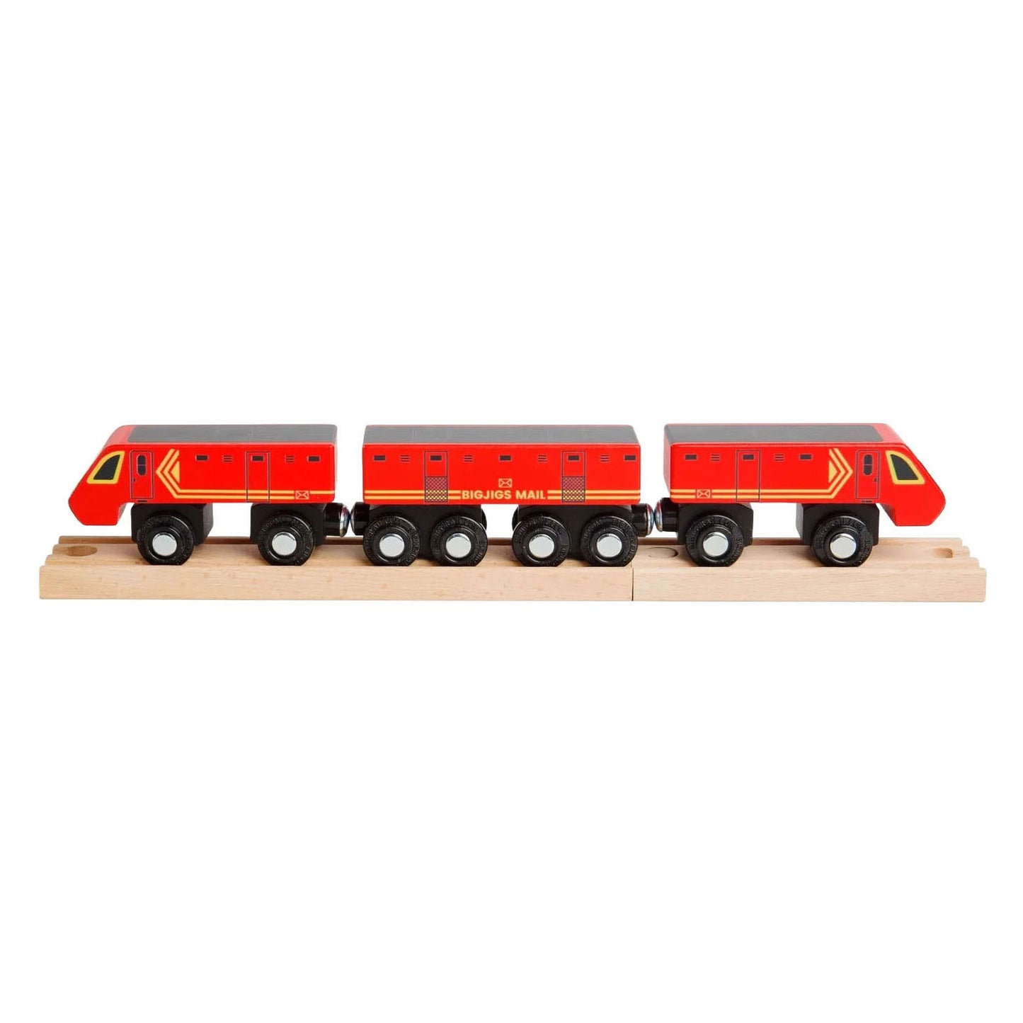 Treno postale in legno Bigjigs - 5 pz.
