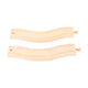 Binari in legno Bigjigs - binari curvy - 2 pz.