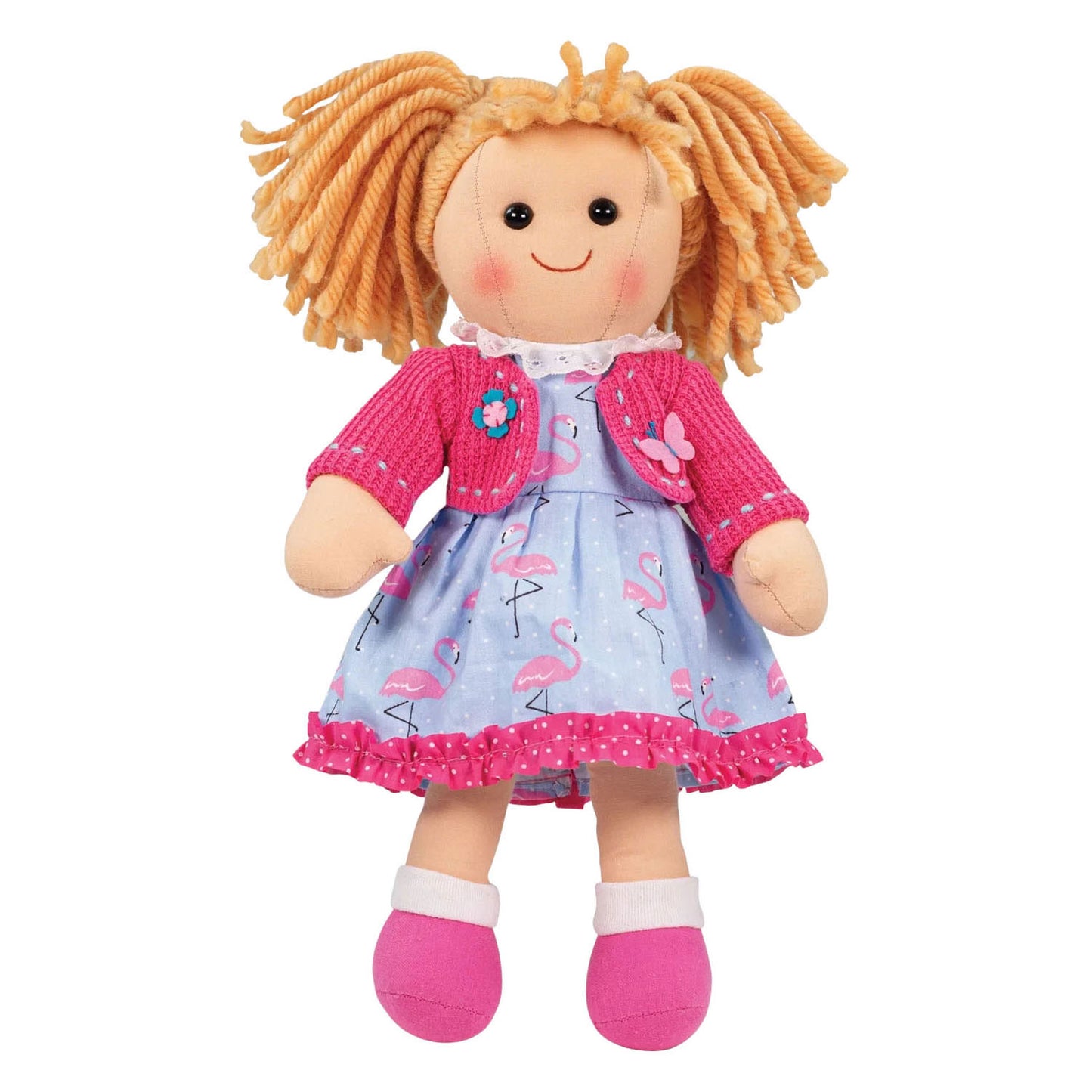 Bigjigs muñeca de tela maggie - 35cm