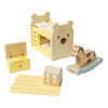 Mobili per casa delle bambole in legno Bigjigs per la camera dei bambini - 5 pezzi.