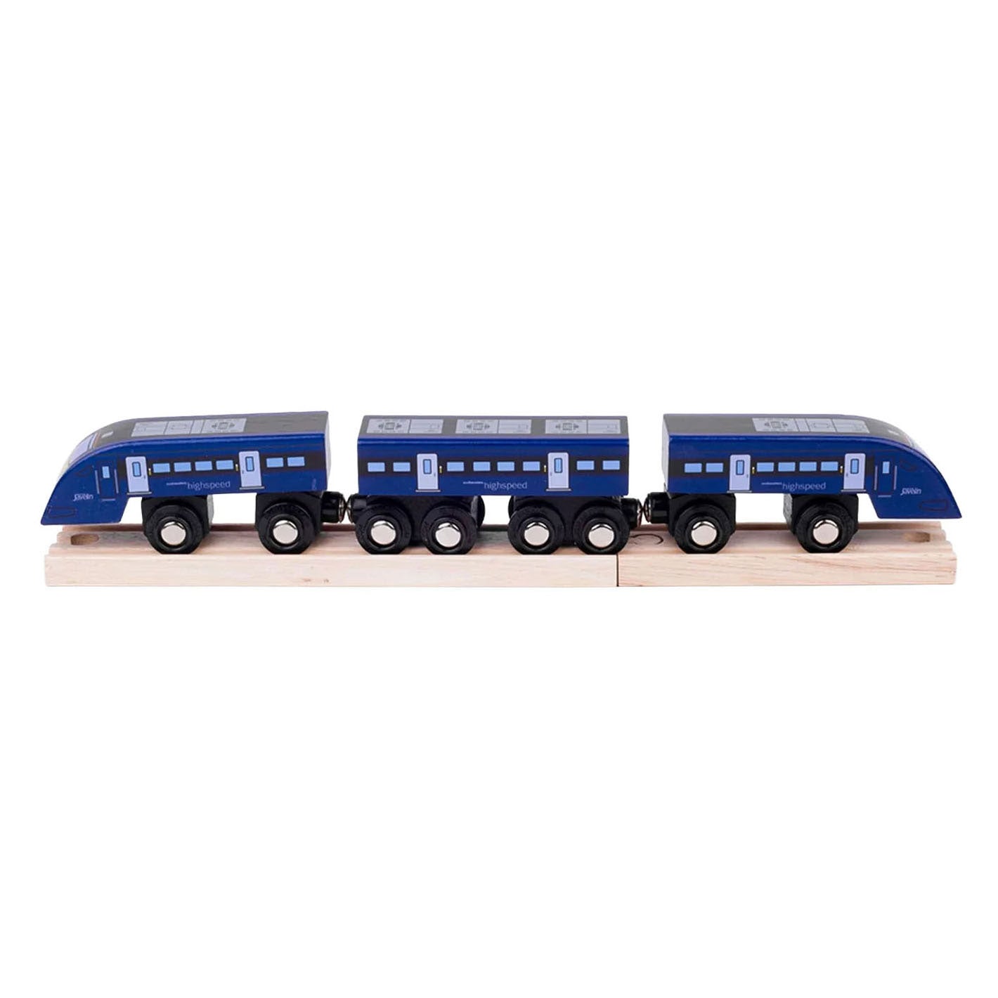 Bigjigs treno ad alta velocità in legno 1 - 5 pz.
