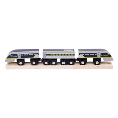 Bigjigs treno in legno eurostar e320 - 5 pz.