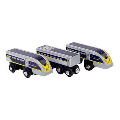 Bigjigs treno in legno eurostar e320 - 5 pz.