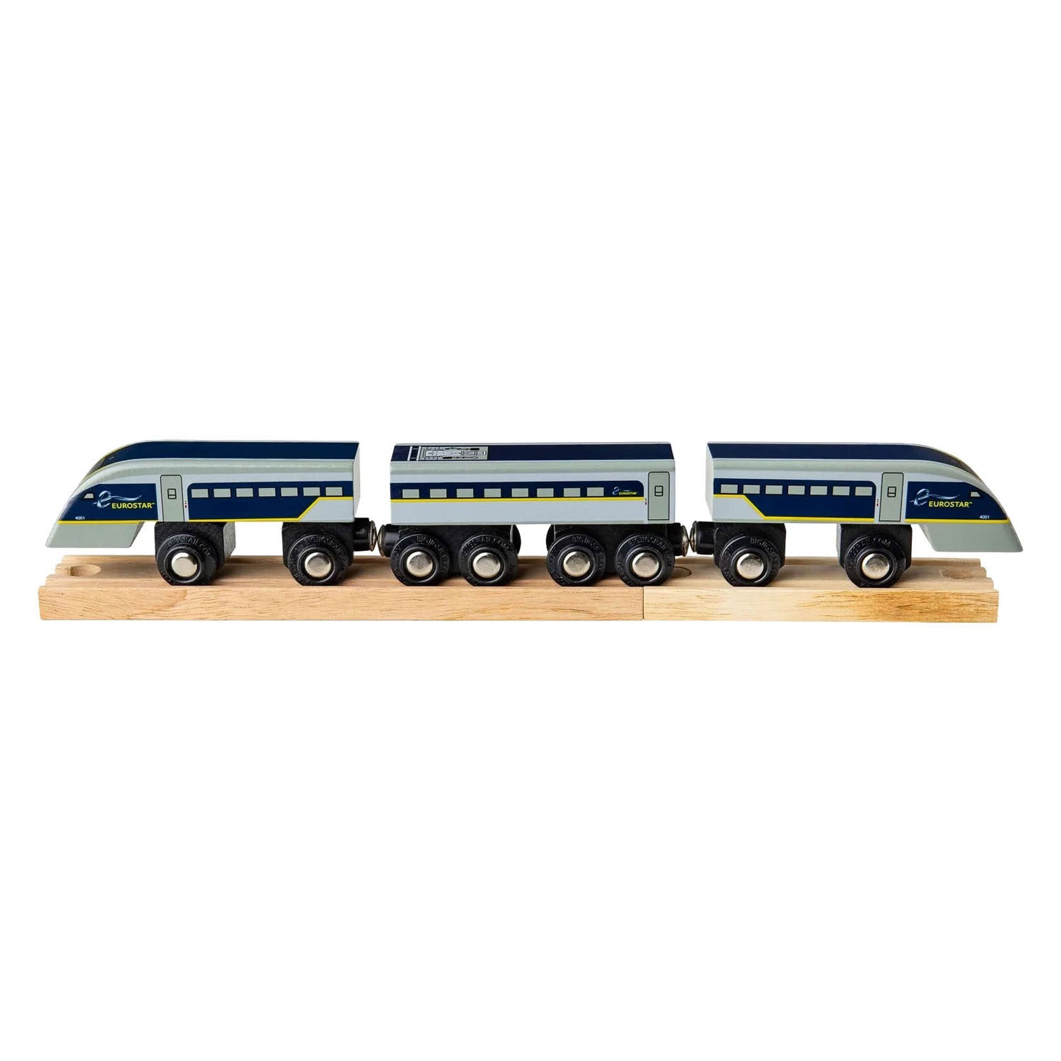 Bigjigs tren de madera eurostar e320 - 5 uds.