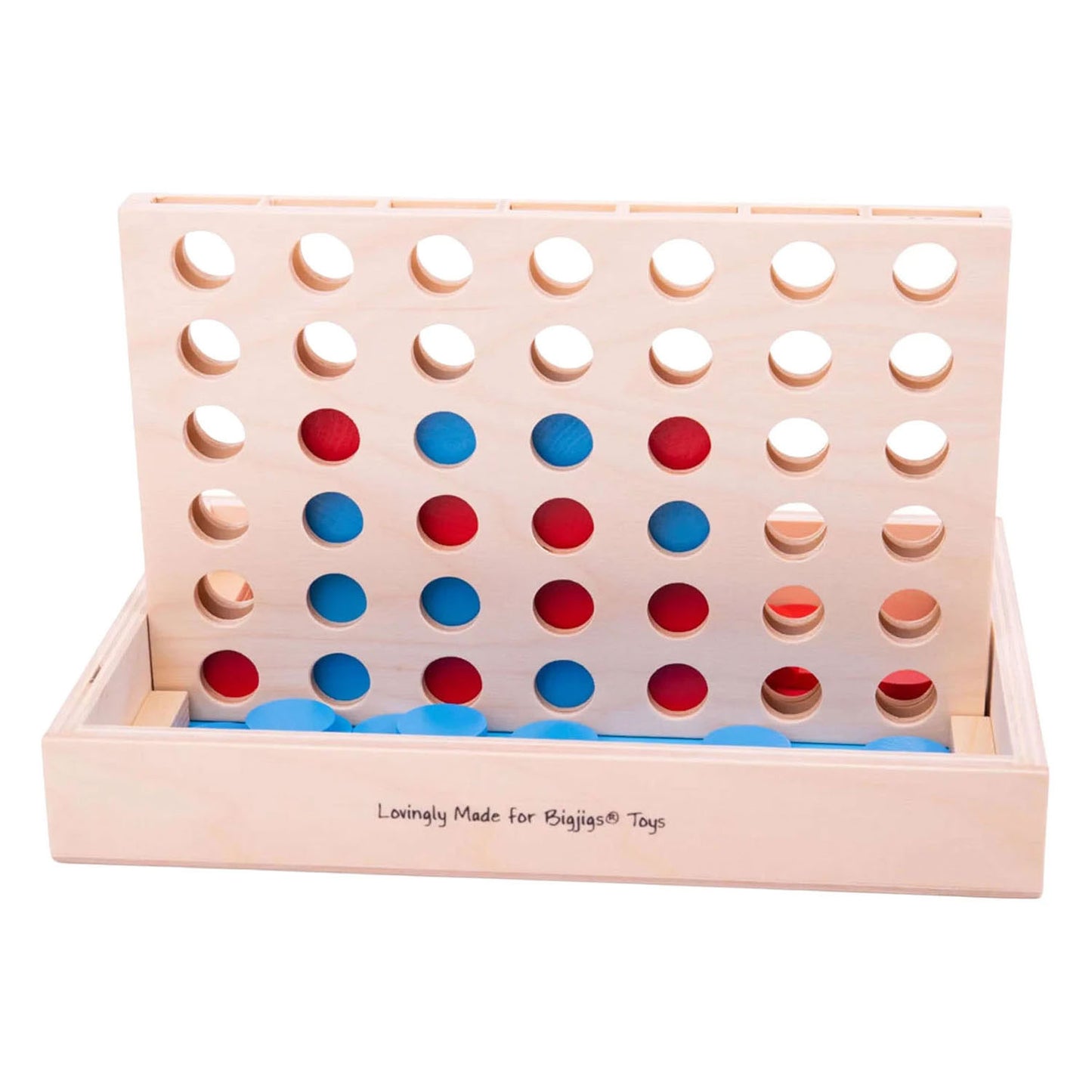 Bigjigs houten spel 4 op een rij
