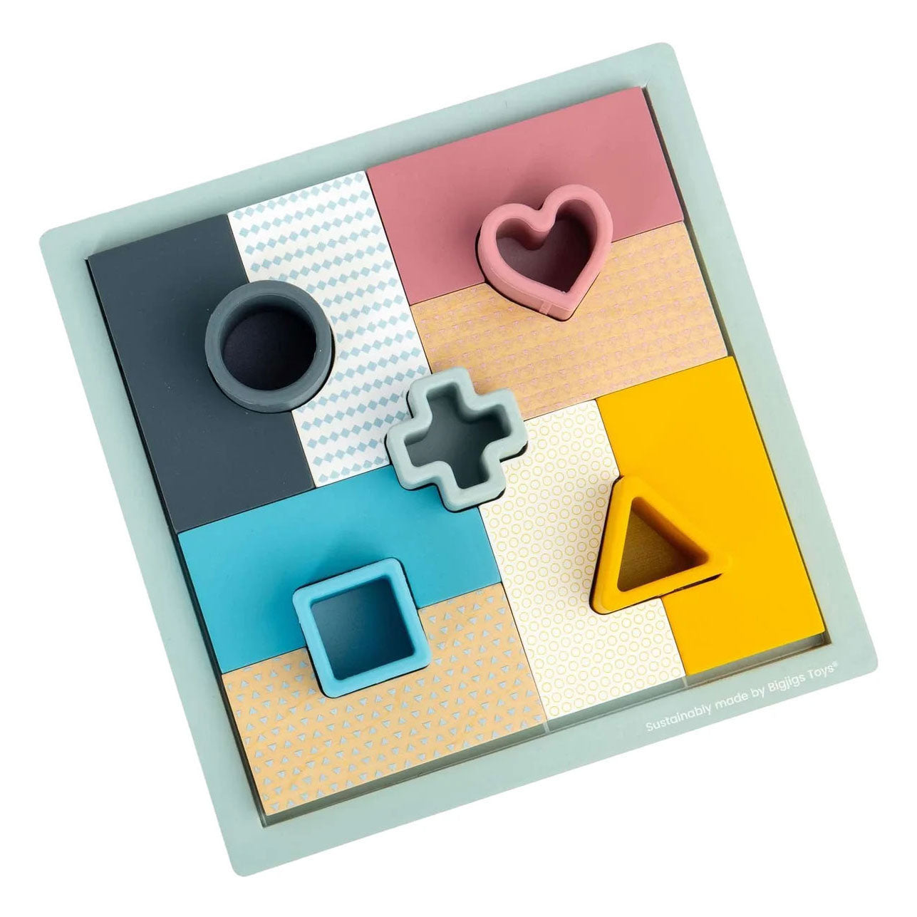 Puzzle mosaico in legno Bigjigs - 14 pezzi.