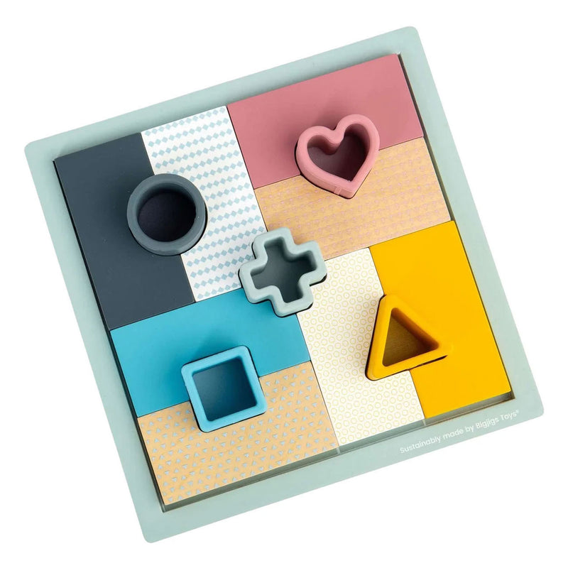 Puzzle mosaico in legno Bigjigs - 14 pezzi.
