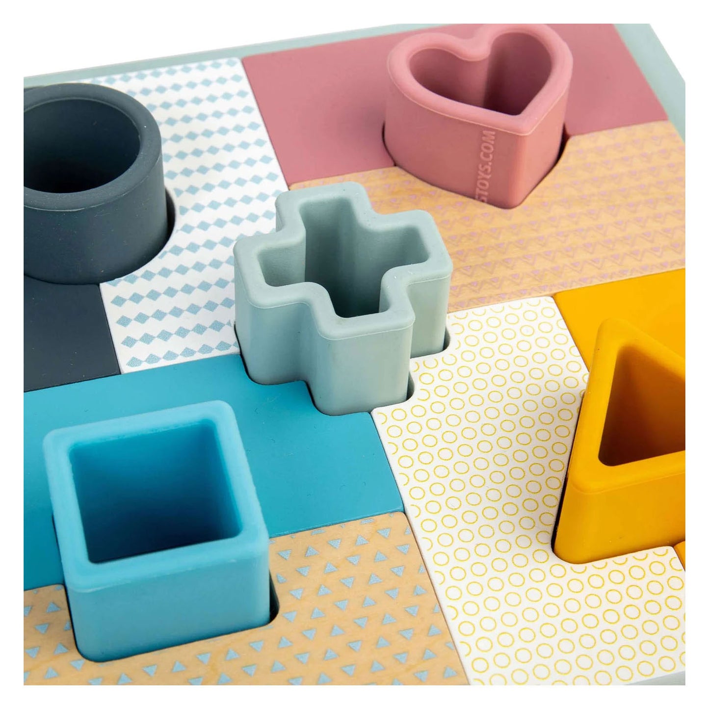 Rompecabezas de mosaico de madera Bigjigs - 14 piezas