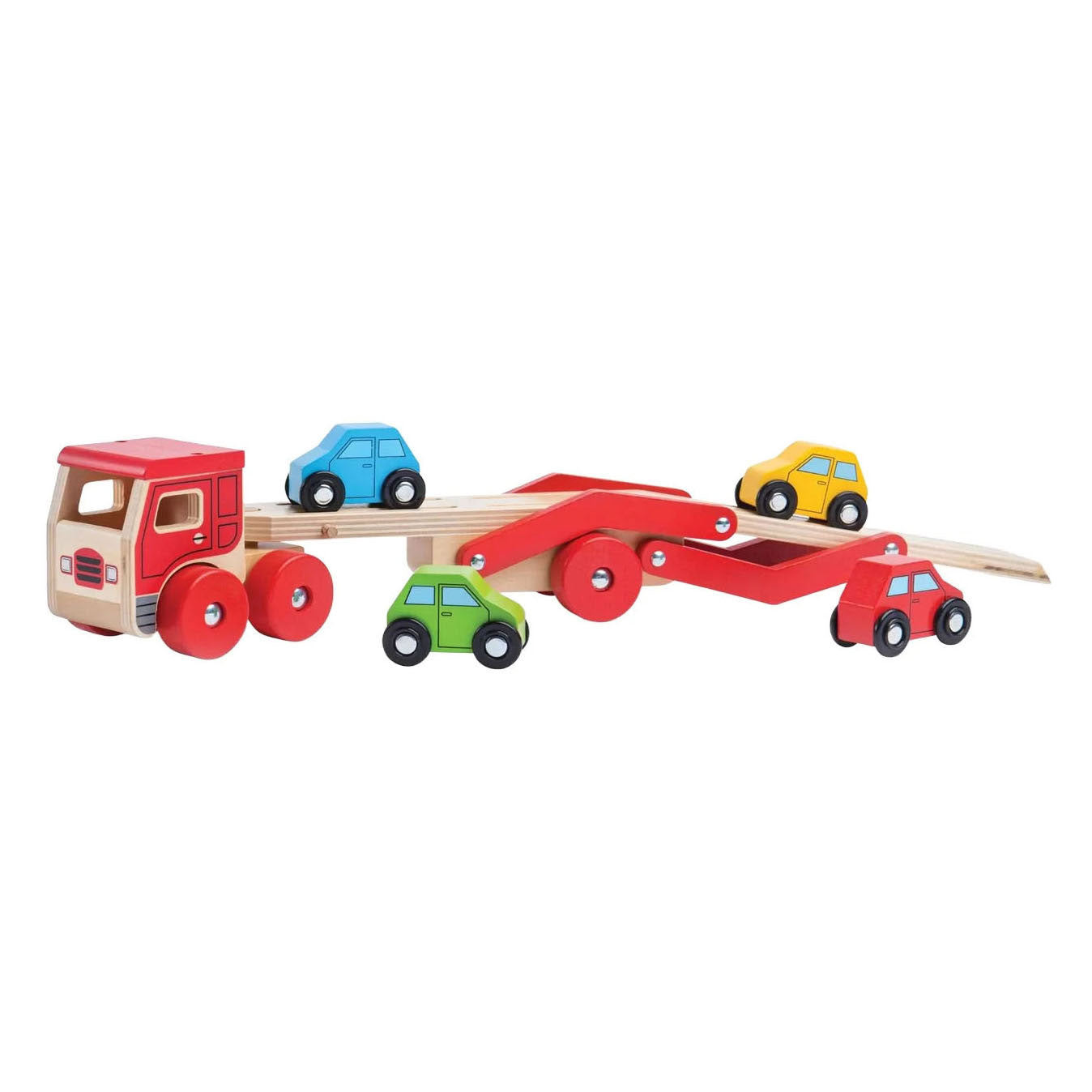 Camion per auto in legno Bigjigs