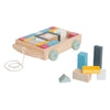 Carro a blocchi di legno Bigjigs - 29 pz.