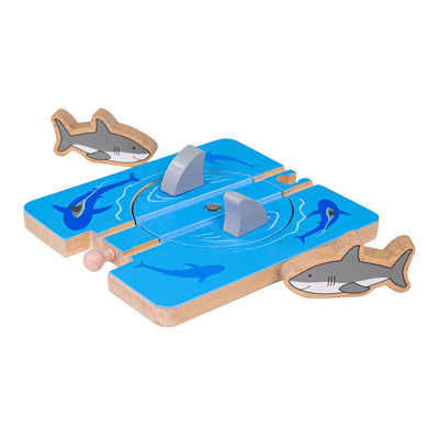 Bigjigs houten rails - haaienaanval - 4dlg.