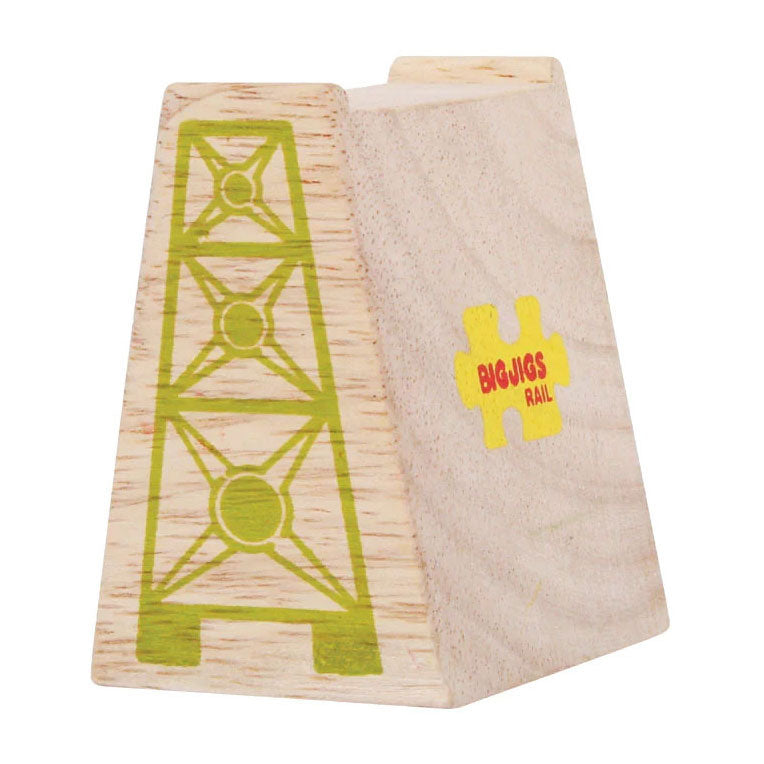 Binari in legno Bigjigs - pilastri del ponte - 4 pz.