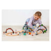 Bigjigs houten treinset ruimtevaart - 40dlg.