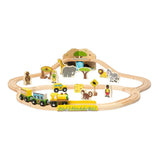 Bigjigs houten treinset safari - 38dlg. - afbeelding 4