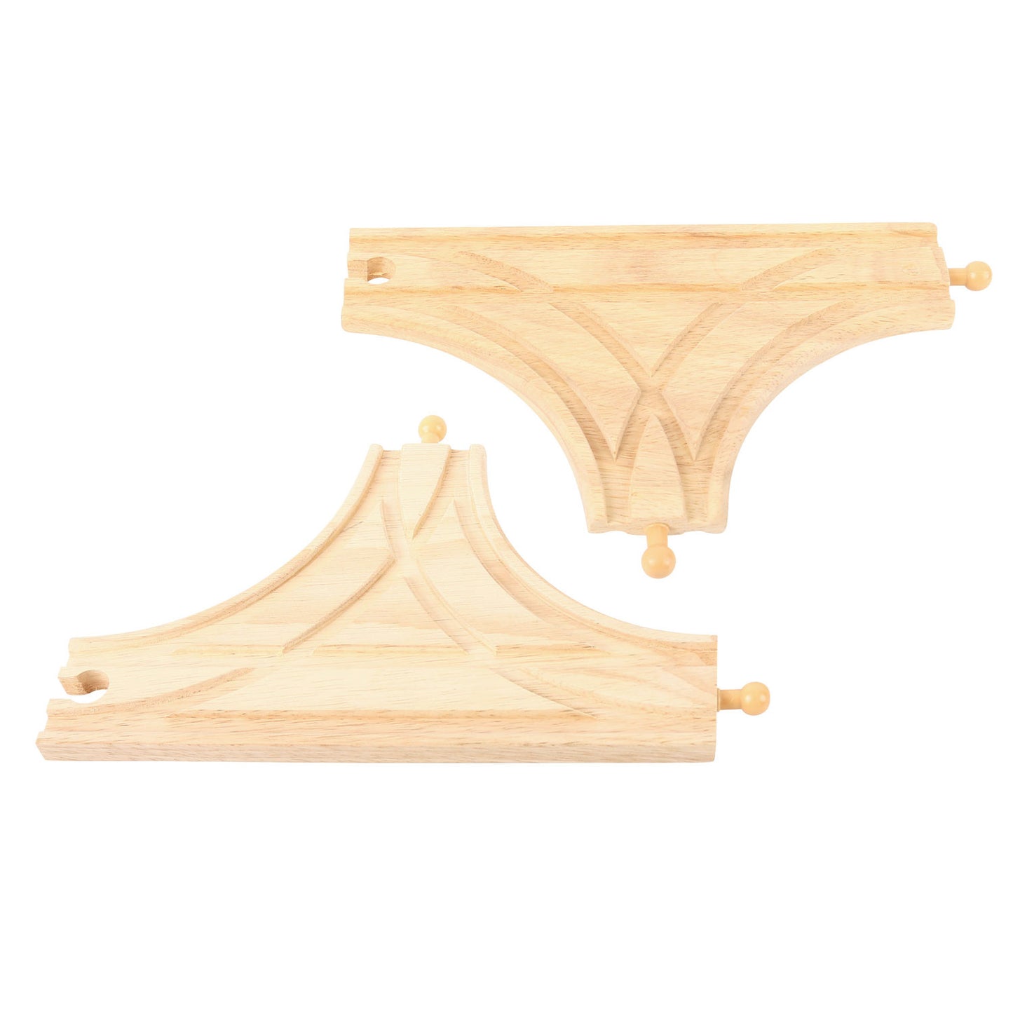 BigJigs Wooden Rails T-Munción, 2st.