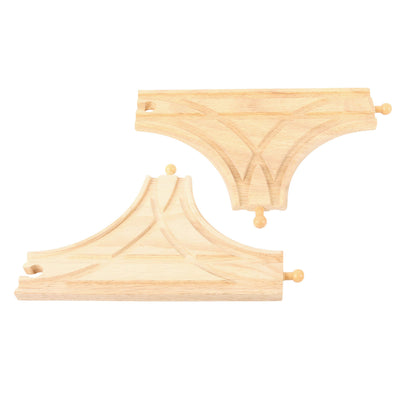 BigJigs Wooden Rails T-Munción, 2st.