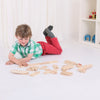 Bigjigs houten rails uitbreidingsset, 25dlg.