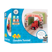 Bigjigs houten rails - dubbelspoor tunnel - afbeelding 2