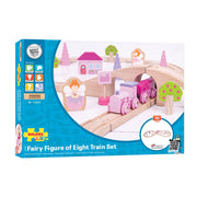 BigJigs Wooden Train Juego de rosa, 40dlg. - afbeelding 2