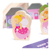 Bigjigs houten treinset stad - roze