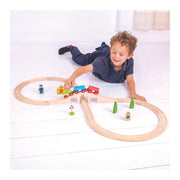 Bigjigs houten treinbaan - - 8-vormig - 26-delig - afbeelding 2