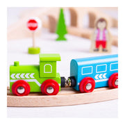 Bigjigs houten treinbaan - - 8-vormig - 26-delig - afbeelding 5