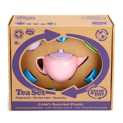 Juego de té de juguetes verdes 4 Pers.