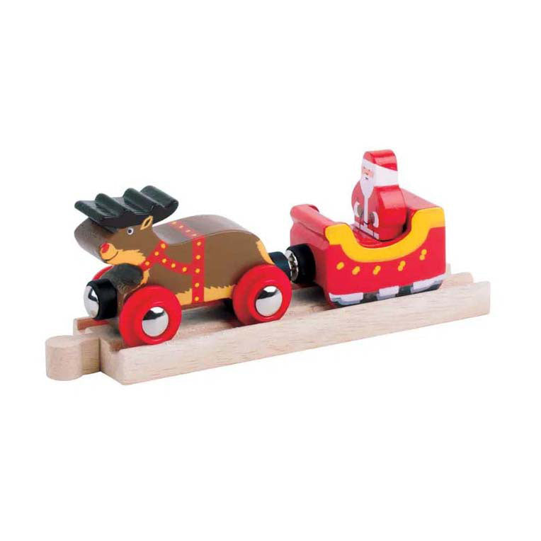 Bigjigs Houten Babbo Natale, Slee e Rendier