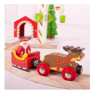 Bigjigs Houten Babbo Natale, Slee e Rendier