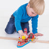 Bigjigs houten rails - brandweerhaven