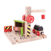 Bigjigs houten treinrails - kolenmijn - afbeelding 1