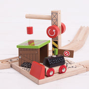 Bigjigs houten treinrails - kolenmijn - afbeelding 3