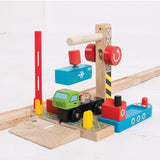 Bigjigs Wooden Rails Container Shipyard - afbeelding 3